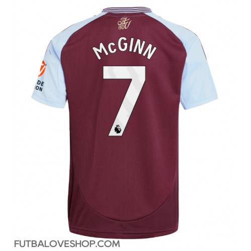 Dres Aston Villa John McGinn #7 Domáci 2024-25 Krátky Rukáv